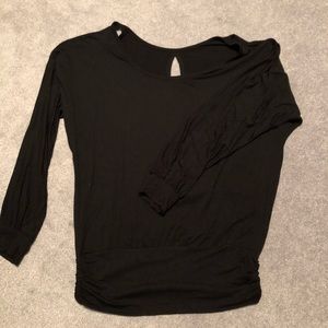Boston proper size Small open shoulder black top